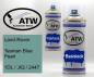 Preview: Land-Rover, Tasman Blue Pearl, 1DL / JIQ / 2447: 400ml Sprühdose + 400ml Klarlack - Set, von ATW Autoteile West.